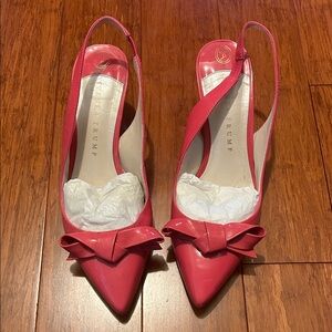 Ivanka Trump Vibrant Pink Bow Slingback Heels